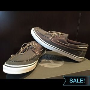 Timberland Men’s Boat Shoes Green Canvas